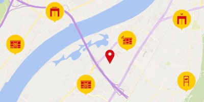 Karte mit DHL Standorten