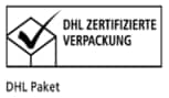 Logo DHL zertifizierte Verpackung