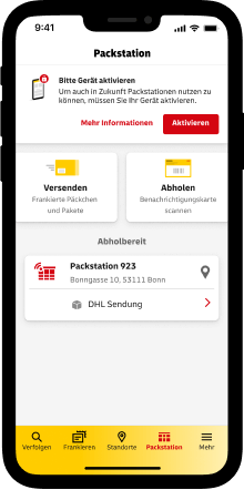 Screenshot Aktivierung